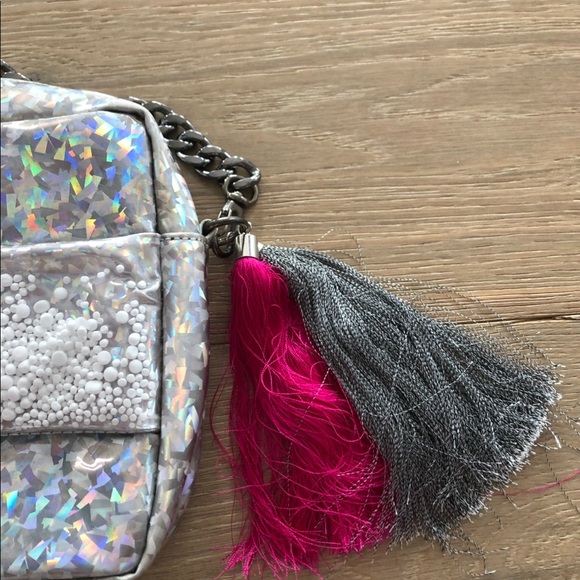 Silver iridescent shoulder bag - Picture 2 of 7